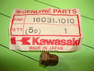 KAWASAKI NOS OEM ASSENTO VÁLVULA FLUTUANTE KE KM 100 1976-1986 PEÇA # 16031-1010 VINTAGE - Imagem 1 de 2