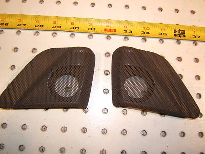 Altavoces superiores de puerta izquierda y derecha interior marrón OEM 2 cubiertas Lexus LS400 1995 Foto 1 de 4