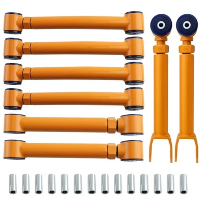 8pc Complete Set Front & Rear Adjustable Control Arms For 97-06 Jeep Wrangler TJ - Image 1 of 4