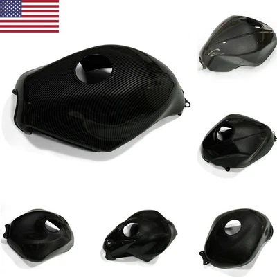 Carbon Fiber Gas Tank Cover Fairing For Kawasaki Ninja 500 Ninja 650 Ninja ZX6R Foto 1 de 3