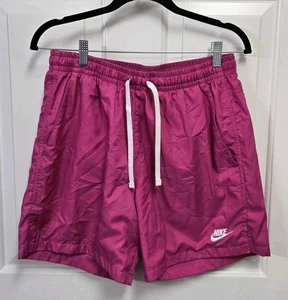 Pantalones Cortos Nike Sportswear Para Hombre M 6” Rosa Forrados Deportes Esenciales Tejidos Flujos - Imagen 1 de 4