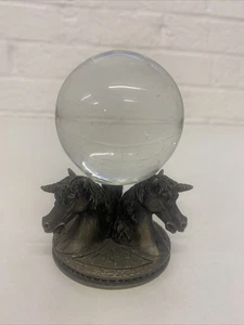 TUDOR MINT Einhorn Kristall Kugel Halter Myth And Magic Selten Sammlerstück Vintage - Bild 1 von 19