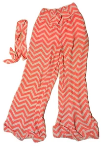 Heart Soul Chevron Hose orange hellbraun Größe M transparent - Bild 1 von 4