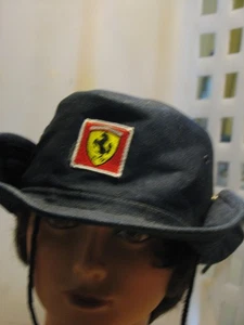 Vintage  Ferrari racing team formula1 cotton hat cap '70s cowboy style Merzario - Imagen 1 de 2