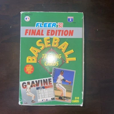 1993 Fleer Final Edition Baseball Card Box not sealed crispr cards - Image 1 of 2
