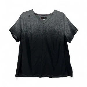 TOP OMBRÉ UNIFORME KOI LITE GRIGIO NERO SLIM FIT TAGLIA 2X - Foto 1 di 5