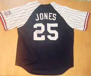 Andruw Jones Signed Autographed Replica Jersey Atlanta Braves Majestic JSA - Picture 1 of 10
