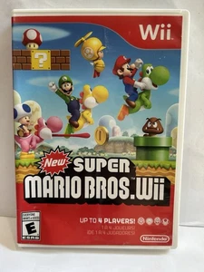WII SUPER MARIO BROS JUEGO NINTENDO 2009 SIN MANUAL - Imagen 1 de 5