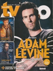 TV WEEKLY 2014 OCT. 19-24 ADAM LEVINE (FAIR/GOOD CONDITION) - Picture 1 of 1