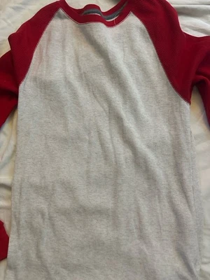 old navy boys knit thermal Cream and Red NWT Size medium - Image 1 of 3