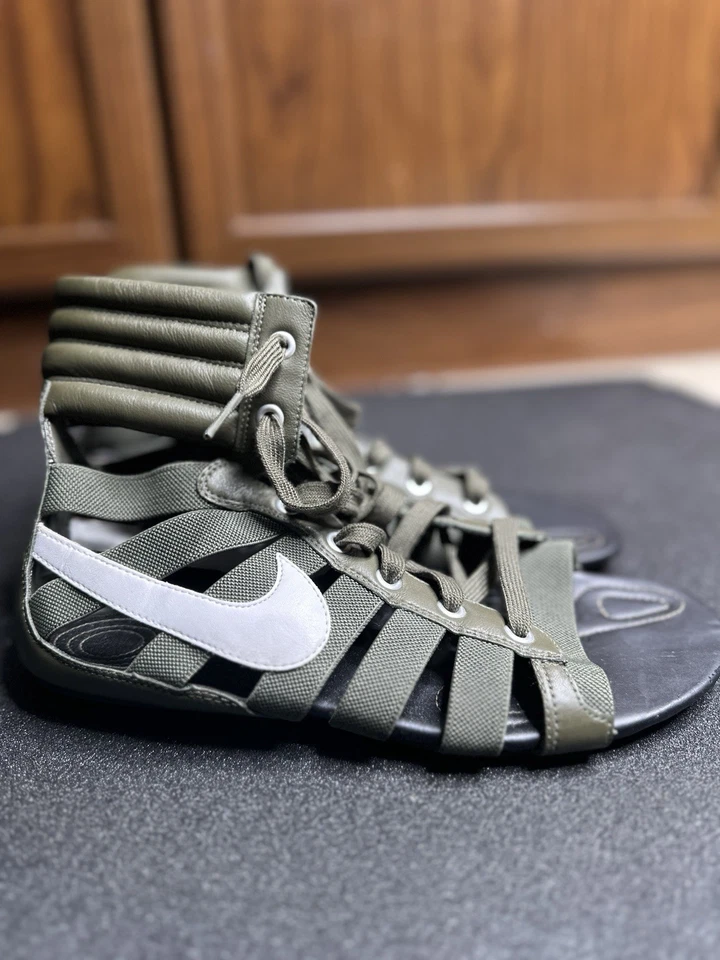 Sandalias Nike Gladiateur (Gladiador) 2009 raras con cordones verde militar talla 9 Foto 1 de 4