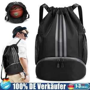 NEU Rucksack Turnbeutel Sportbeutel Basketball Tasche Zuziehbeutel Gymsack Sack - Bild 1 von 16