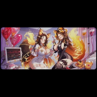 Gamer Supps Waifu Cups x Sinder "Nurse Sinder's Valentine" Mousepad Desk Mat  - Image 1 of 3