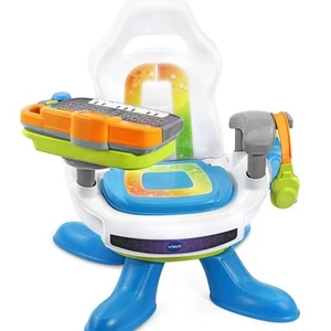 VTech Level Up Gaming Chair 3 Pieces Interactive Tablet Joystick Teaches Letters - Picture 1 of 9