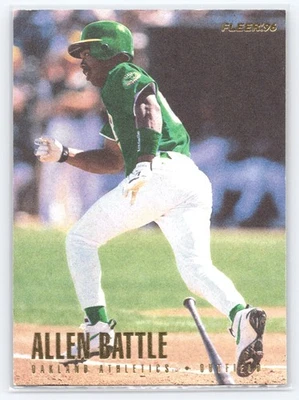 1996 Fleer Update #U71 Allen Battle Oakland Athletics - Image 1 of 2