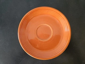 Fiestaware Pre 1973 Radioactive Red 6" Saucer  Vintage Fiesta Orange HLC - Picture 1 of 7