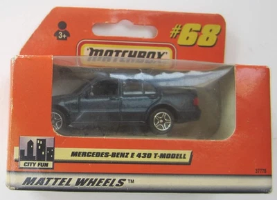 1998 Matchbox  Mercedes-Benz E 430 T-Modell #68 BLUE Mint In Window Box German? - Image 1 of 2