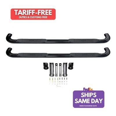 Westin 21-4135, 2 Pack Black Steel Platinum 4 Oval Nerf Ste P Bars Performance - Image 1 of 4