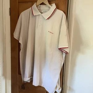 Ben Sherman Men's Beige With Red Highlights Short Sleeve Polo 3X - Picture 1 of 3