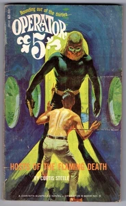 Operator 5 Hosts of the Flaming Death Curtiss Steele 1966 Corinth Pulp Classic - Picture 1 of 2