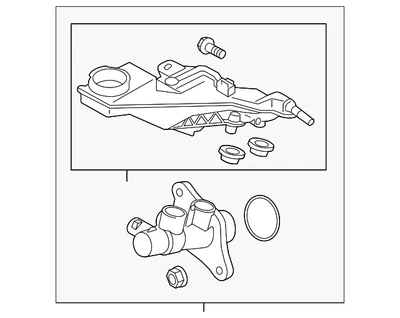 Cilindro maestro genuino Mazda KDY3-43-40ZA Foto 1 de 2