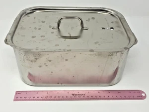 Stainless Steel Vintage Vented 11" ROASTING PAN FISH STEAMER & LID - Picture 1 of 8