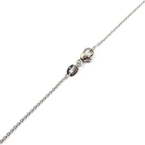 "Cadena de cable de corte diamante platino de 1,2 mm PT950 16"" 18"" 20"" o 24" - Imagen 1 de 2
