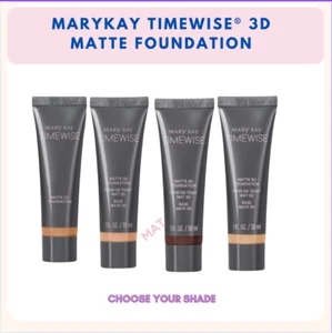 Mary Kay TimeWise Matte-Wear 3D Liquid Foundation (Various Shades) RRP - Picture 1 of 24