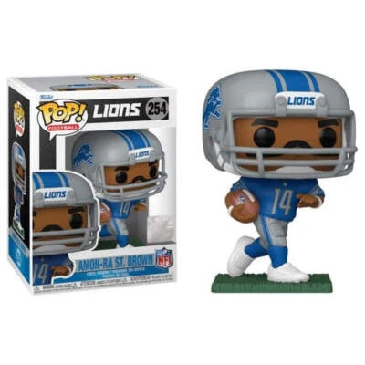 FUNKO POP ! FOOTBALL NFL (254) AMON-RA ST. BROWN PLAYER AMERICANO VINYL FIGURE