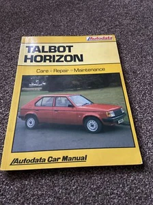 Autodata Car Manual No. 284. Talbot Horizon. 1978 - 1986. - Picture 1 of 12