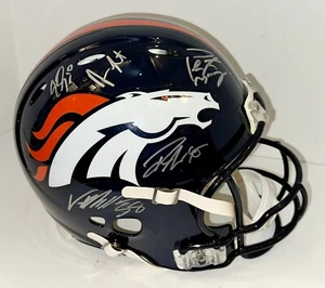 DENVER BRONCOS 2015 SUPER BOWL 50 CHAMP TEAM SIGNED AUTOGRAPHED HELMET Fanatics - Picture 1 of 12