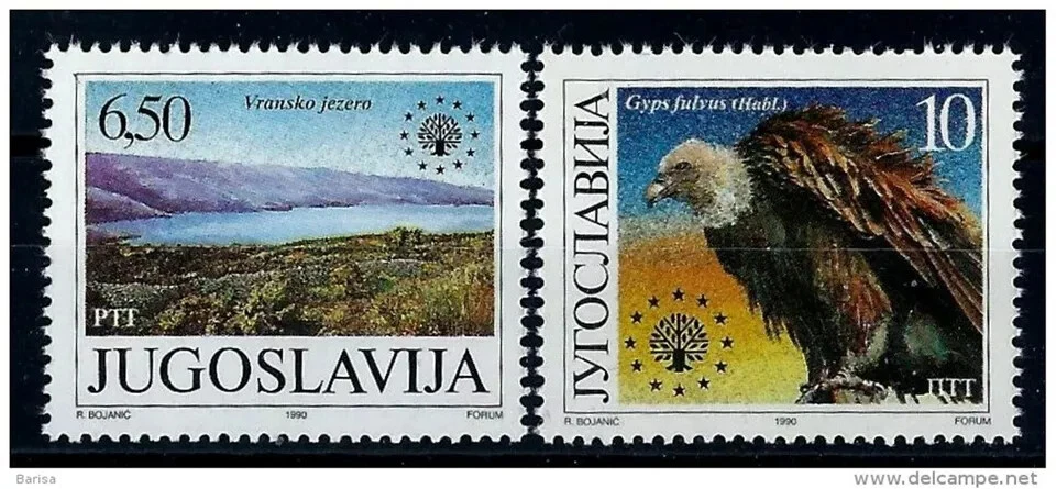 Yugoslavia 1990 ☀ Birds - Nature protection ☀ MNH** - Image 1 of 1