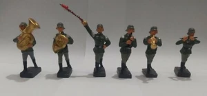 Elastolin WW2 German marching band - 6 Figures - Picture 1 of 7
