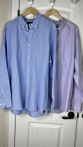 Charles Tyrwhitt Lot 2 Men’s 3X Shirts Gingham Classic Fit Preppy Career Office - Picture 1 of 15