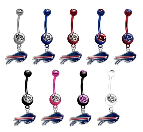Buffalo Bills Football Belly Button Navel Ring Piercing - Pick Color NEW Cover