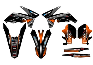 2011-2012 SXF SURGE Black Senge Graphics Kit Compatible with KTM - Bild 1 von 10