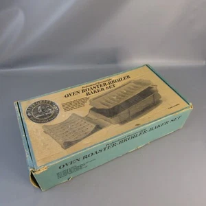 Vintage Nordic Ware Oven Roaster Broiler Baker Set Professional Model 1995 Heavy - Picture 1 of 10