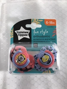 NEW Tommee Tippee Baby Infant Ortho Pacifier Binky Tiger Lion Cat Unisex  6-18M - Picture 1 of 7