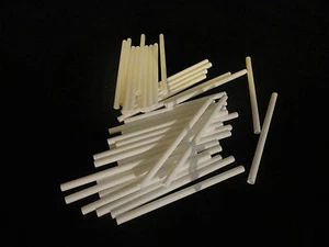 4 3/4" LONG HIGH PURITY SINGLE BORE ALUMINA CERAMIC TUBES REFRACTORY No.: 151 - Picture 1 of 9