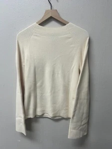 Banana Republic Women's Cream Ribbed Knit Pullover Sweater Size Large L - Picture 1 of 4