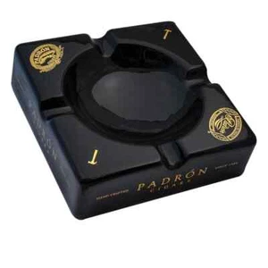 Padron Ceramic Black Cigar Ashtray - Classic Table Ashtray - Picture 1 of 3
