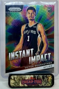 VICTOR WEMBANYAMA RC 2023-24 PANINI PRIZM ROOKIE INSTANT IMPACT 3 SPURS QTY - Picture 1 of 3