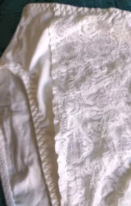 Vintage New W Tags Bealls Cotton Lace Signature Waistband Hi Leg Brief L Panty  - Picture 1 of 8