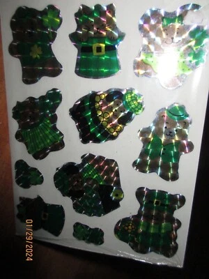 Pegatinas Eureka St Patrick's 1998 vintage 1 o 2 hojas EE. UU. U Elige NO un LOTE Foto 1 de 2