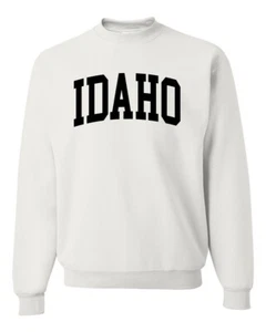 Sudadera Cuello Redondo Estilo Universitario Negro Moda Estado de Idaho - Imagen 1 de 3