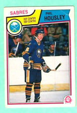 (1) PHIL HOUSLEY 1983-84 O-PEE-CHEE # 65 SABRES  ROOKIE CREASED CARD (J4049)