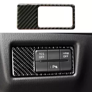 fit for Mazda MX-5 MX5 100% Real Carbon Fiber Rearview Switch Frame Cover - Foto 1 di 12