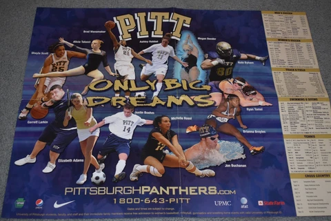 PITT PANTHERS 2009 FALL SPORTS POSTER Cover