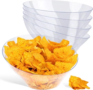 Party 2025 Clear Plastic Serving Bowls for Candy, Snacks Salad - Picture 1 of 7