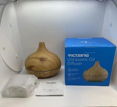 VicTsing 300ml Essential Oil Diffuser with 7 Color Lights + 4 Timer Options - Image 1 of 4